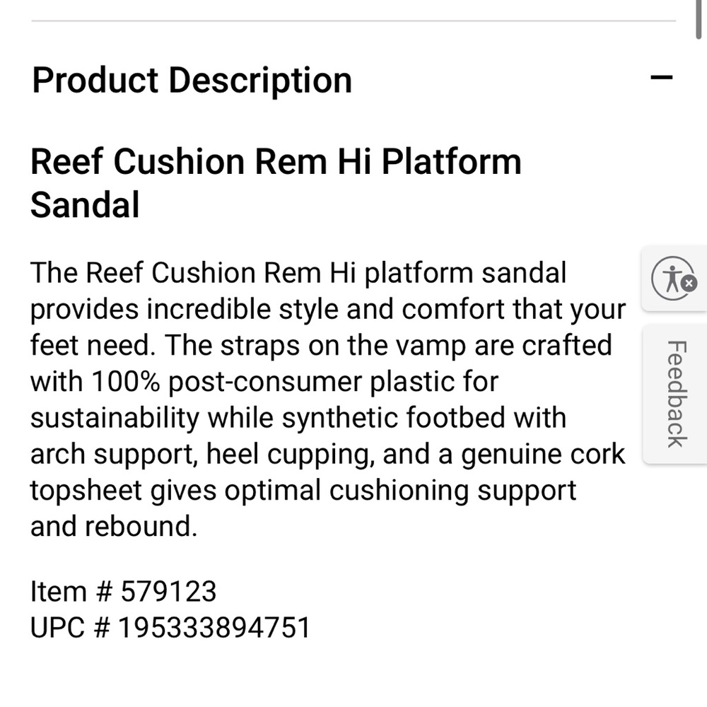 REEF Women’s Pink Platform Sandals 10 - Picture 2 of 6